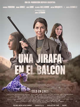 Una jirafa en el balcón